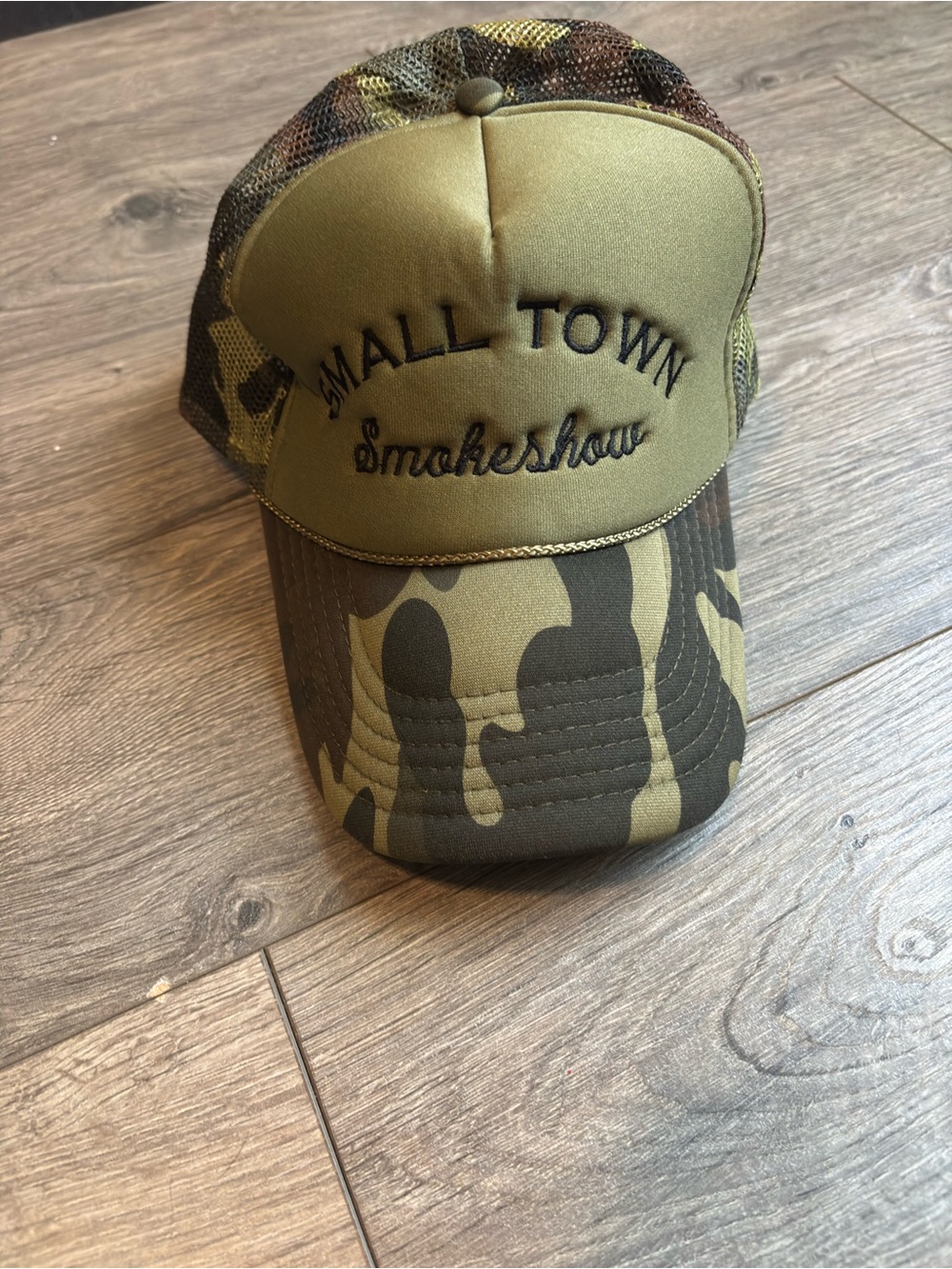 Small town smokeshow camp Trucker hat